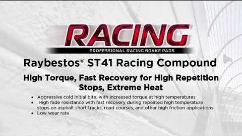 Raybestos ST41 Racing Brake Pad Formulation